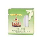 Pyramidenkerze 10cm Ø1,7cm weiß 12 Pack