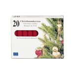 Baumkerze 9,6cm Ø1,2cm rot 20 Pack