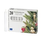 Baumkerze 9,6cm Ø1,2cm weiß 20 Pack