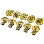 10St. Baumkerzenhalter 4cm gold
