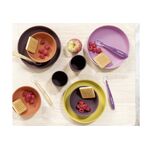 Nattou Esslerngeschirr-Set 4-teilig Schale groß, Ø 19 cm, Schale klein, Ø 13 cm, Becher, Ø 7 cm, H 7 cm, und 1 weicher Löffel