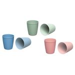 NIP Becher 'eat green' sortierte zarte Farben, 2er Set