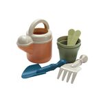 DANTOY BIO Pflanz-Set mit Giesskanne 7-teilig je 1 x Gießkanne, Schaufel, Harke, 2 Blumentöpfe und 2 Pflanzstöcke
