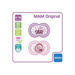 MAM Schnuller Original Silikon 'I love Daddy' 2er Set