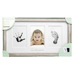 PEARHEAD Babyabdruck Fotorahmen 1 Holz-Rahmen, 1 clean-touch Stempelkissen