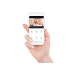 ALECTO Smartbaby10 wlan-Babyphone mit Kamera SMARTBABY10BK WLAN-Babyphone, Aufsatz für die Kamera, Halterung für die Wandmontage, Handbuch NL / EN / DE / FR, Universal-Handbuch