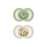 MAM Schnuller Original Pure Latex uni 'Wolf / Hase' 2er Set 2er Set