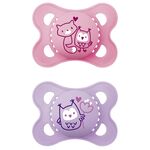 MAM Schnuller Original Pure Silikon girl 'Fuchs / Eule' 2er Set 2er Set