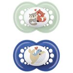 MAM Schnuller Original Silikon 'Fuchs / Wal' 2er Set 2er Set