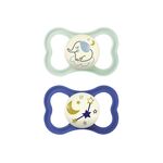 MAM Schnuller Air Night Silikon 'Elefant / Sterne' 2er Set 2er Set