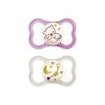 MAM Schnuller Air Night Silikon 'Tiger / Sterne' 2er Set 2er Set