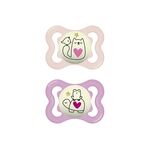MAM Schnuller Supreme Night Silikon 'Katze / Frosch' 2er Set 2er Set