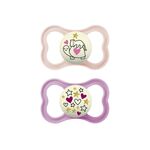 MAM Schnuller Supreme Night Silikon 'Katze / Sterne' 2er Set 2er Set