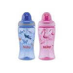 Nuby Trinkflasche 'Soft-Flip' 2fach sortiert