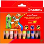STABILO STB Buntstift woody 3in1 10er 10er Kartonetui