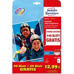 AVERY ZWECKFORM Fotopapier 2572-40P A4 80Bl 80 Blatt
