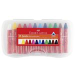 Faber Castell Wachsmalkreide JUMBO 12er 12er Etui