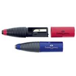 Faber Castell Radierer-Spitzer Kombi, rot/bl
