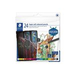 STAEDTLER Buntstifte super soft 24St 24er Kartonetui