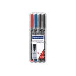 STAEDTLER Universalstift Lumocolor permanent F 3+1 Box