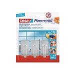 TESA Powerstrips Haken small chrom 3er Pack