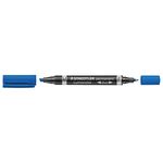 STAEDTLER Zweispitzmarker Lumocolor blau