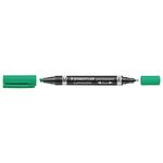 STAEDTLER Zweispitzmarker Lumocolor grün