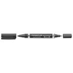 STAEDTLER Zweispitzmarker Lumocolor schw