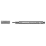 STAEDTLER Marker metallic brush silber