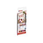 edding Porzellan-Pinselstift rot 6st 6er-Set