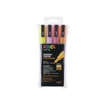 UNIBALL Marker POSCA PC-3M 4SZ Glitter 4er Set