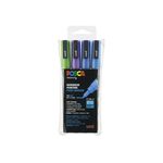 UNIBALL Marker POSCA PC-3M4SZ Glitter2 4er Set