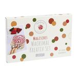 Wachsmal Kreativ-Set 'Wald' 10-teilig 4 Wachsmaldreiecke | 1 Metallic Wachsmaldreieck | 5 Papierschablonen