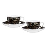 RITZENHOFF & BREKER Cappuccino 'Aromatico' 4er Satz 2x Cappuccinotassen, 2x Cappuccinountere