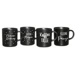 RITZENHOFF & BREKER Kaffeebecher 'Svart' 4-fach sortiert