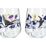 RC RITZENHOFF CRISTAL Gintumbler 'Botanic Glamour'#1, #2 2er Set 2 x Gintumbler