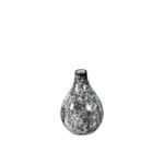 Vase Marble Ø 11 cm, H 15 cm, schwarz marmorisiert