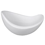 Schale Keramik 29x25x15cm weiß glasiert