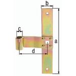 Fensterl.-Mittelb.B.75mm L.200x30mm STA galv.gelb verz.ger.GAH