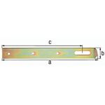 Überfalle L.250x30mm B.30mm STA galv.gelb verz.GAH - VPE: 10