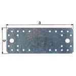 Flachverb. EN 14545:29-2 L.180mm B.40mm S.3mm STA sdmverz. Anz. Löcher 4/16 GAH - VPE: 50
