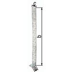 Flachstahlbetonanker 205x40x40mm S.2mm STA roh sdmverz.GAH - VPE: 10