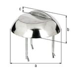 Auflaufstütze Alu-Guss anschr.Betonanker 65mm GAH