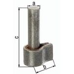 Kloben z.Anschweißen 16x30mm STA roh GAH - VPE: 10