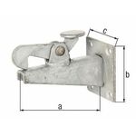 Torfeststeller 100x65x50mm STA roh TZN z. Anschr. GAH