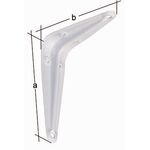 Konsole L.250mm H.300mm STA weiß lack.Trgf.166kg GAH - VPE: 20