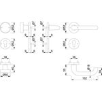 Rosettengrt.Paris 58/42KV/42KVS/138L Alu.F1 rd.PZ DIN L/R fl.D/K HOPPE