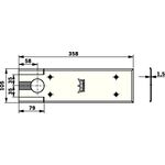 Deckplatte BTS 80/BTS 80 F/BTS 80 EMB/BTS VA feinmatt DORMAKABA