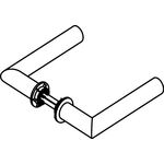 Türdrückerpaar 162PCM/162XAM VA XA m.Mini-Drückerrosette 4-KT.8mm HEWI