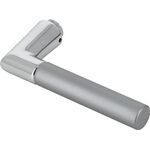 Türdrückerlochteil 1405 Alu.F49/F9-2 stahlfarben ma 4-KT.8mm DIN L/R HOPPE